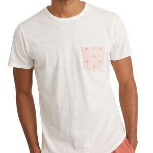 Marine Layer Saddle Hem Contrast Pocket T-Shirt Size M NWT